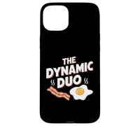 The Dynamic Duo Bacon Eggs Funny Breakfast Lover Case for iPhone 15 Plus