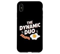 The Dynamic Duo Bacon Eggs Funny Breakfast Lover Case for iPhone XS Max