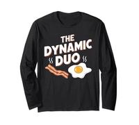 The Dynamic Duo Bacon Eggs Funny Breakfast Lover Long Sleeve T-Shirt