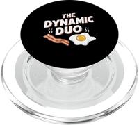 The Dynamic Duo Bacon Eggs Funny Breakfast Lover PopSockets PopGrip for MagSafe