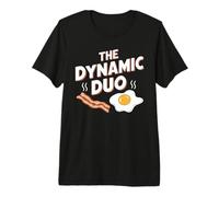 The Dynamic Duo Bacon Eggs Funny Breakfast Lover Premium T-Shirt