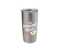 The Dynamic Duo Bacon Eggs Funny Breakfast Lover Stainless Steel Insulated Tumbler