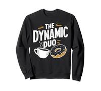 The Dynamic Duo Coffee Donuts Funny Coffee Donut Sweatshirt