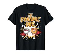 The Dynamic Duo Coffee Donuts Funny Coffee Donut T-Shirt
