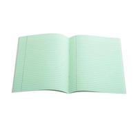 The Dyslexia Shop 9" x 7" - 7mm Lined Tinted Paper - Exercise Book (Grey Cover) Pack of 10 / Green