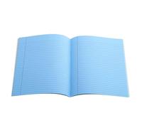 The Dyslexia Shop 9" x 7" - 7mm Lined Tinted Paper - Exercise Book (Grey Cover) Single Book/Blue
