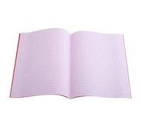 The Dyslexia Shop A4-7mm Squared Tinted Exercise Book - (Red Cover) Pack of 10 / Lilac
