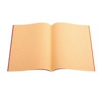 The Dyslexia Shop A4-7mm Squared Tinted Exercise Book - (Red Cover) Pack of 10 / Orange
