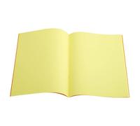The Dyslexia Shop A4 - Plain Tinted Paper - Exercise Books (Orange Cover) Single Book/Yellow