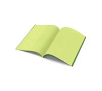 The Dyslexia Shop A4 - Project Book - 10mm Lined and Plain on Alternate Page Tinted (Green Cover) Pack of 10 / Yellow