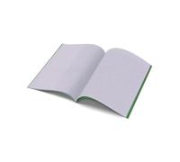 The Dyslexia Shop A4 - Project Book - 10mm Lined and Plain on Alternate Page Tinted (Green Cover) Pack of 10 / Lilac
