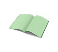 The Dyslexia Shop A4 - Project Book - 10mm Lined and Plain on Alternate Page Tinted (Green Cover) Pack of 10 / Green