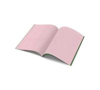 The Dyslexia Shop A4 - Project Book - 10mm Lined and Plain on Alternate Page Tinted (Green Cover) Single Book/Pink