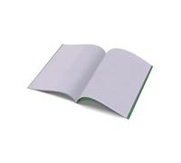 The Dyslexia Shop A4 - Project Book - 10mm Lined and Plain on Alternate Page Tinted (Green Cover) Single Book/Lilac