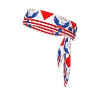 The Eagle and The Banner Sports Headband Tie Double-Sided Breathable Sweat-Absorbing Band for Running Cycling Gym Workouts Head Tie Adjustable Fit