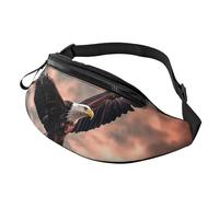 The Eagle Flies Bravely Fanny Pack for Men Women, Fashion Festival Fanny Pack, Travel Sport Walking Waist Bag