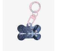 The Eagle Flying on The Lake Dog Tags Bone-Shaped Pet Tag,Acrylic Pet ID Tags Durable and Stylish,Perfect for Small to Large Pets