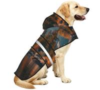 The Eagle On The Lake Waterproof Dog Raincoat And Rain Jacket For Small Medium Large Dogs With Reflective Stripes And Adjustable Belly Strap