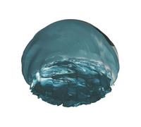 The eagle soaring Reusable shower cap - double-layer waterproof, elastic, environmentally friendly daily use shower cap