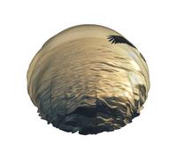 The eagle soaring Reusable shower cap - double-layer waterproof, elastic, environmentally friendly daily use shower cap