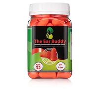 The Ear Buddy Premium Soft Foam Ear Plugs, NRR 32 Decibels, 50 Pairs by The Ear Buddy