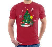 The Earl of Lemongrab Around The Christmas Tree Men's T-Shirt Cherry Red