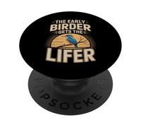 The Early Birder Gets The Lifer Kingfisher PopSockets Adhesive PopGrip