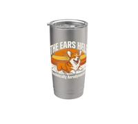 The Ears Help Technically Aerodynamic Corgi Stainless Steel Insulated Tumbler