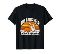 The Ears Help Technically Aerodynamic Corgi Value Graphic T-Shirt