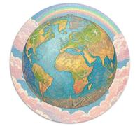 The Earth 1000 Pieces Jigsaws Stress Reliever Difficult Challenge for Adults Kids Unique Challenge Game Planet Round Home Decor Gifts And Gifts 1000pcs (67.5x67.5cm)