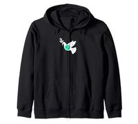 The Earth in Peace Dove Zip Hoodie