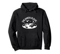The Earth Is Flat - Conspiracy Theory, Tin Hat, World Peace Pullover Hoodie