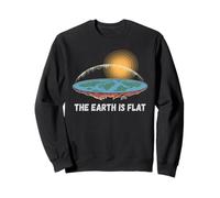 The Earth Is Flat Funny Science Theory Meme Sweatshirt