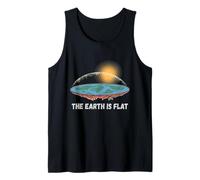 The Earth is Flat Funny Science Theory Meme Tank Top