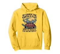 The Earth Is Flat How Else Would It Stay On The Turtle Pullover Hoodie