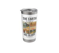 The Earth is Full of His Glory - Isaiah 6:3 Retro Nature Stainless Steel Insulated Tumbler