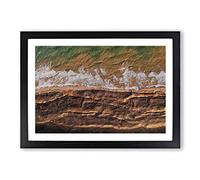 The Earth Tones Framed Print | A2 Black Framed Wall Art | Ready to Hang | Modern Nature Picture | Living Room Bedroom Lounge Office