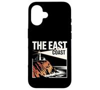 The East Coast Lighthouse Cliff Ocean Scenic View Case for iPhone 16