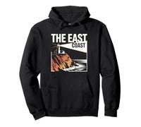 The East Coast Lighthouse Cliff Ocean Scenic View Pullover Hoodie