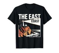 The East Coast Lighthouse Cliff Ocean Scenic View T-Shirt