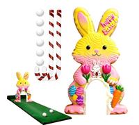 The Easter Golf Game Set delivers a fun and interactive indoor activity designed for seasonal celebrations and everyday play. Featuring a compact putting course with clubs balls, it allows kids an