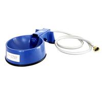 The Easy-Clean Auto-Fill Water Bowl with (5-Foot) Long Stainless Steel Hose, 32 Ounces,Blue