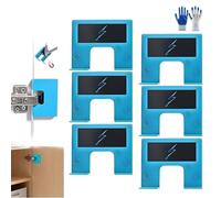 The Easy Hinge Mate, Your Quick Fix for Door Installation, Door Jamb Hinge Jig, Accurate Guide for Hinges Cutting, Carpenter Latch Installation(6PCS)