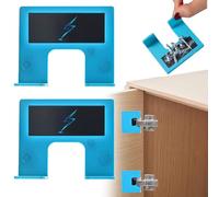 The Easy Hinges Mate - Your Quick Fix for Door Installation, Magnetic Hinge Installation Tool for Cabinets, Door Jamb Hinge Jig, Carpenter Latch Installation in Minutes (2pcs)