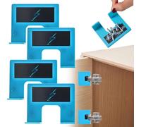 The Easy Hinges Mate - Your Quick Fix for Door Installation, Magnetic Hinge Installation Tool for Cabinets, Door Jamb Hinge Jig, Carpenter Latch Installation in Minutes (4pcs)