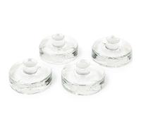 The Easy Weight - 4-Pack Heavy Glass Fermentation Weight with Grooved Handles for Canning Supplies - Fermenting Weights for Pickling & Canning - Fits Any Wide Mouth Mason Jars (No lids Included)