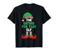 The Eating for Two Elf Christmas Pregnancy Announcement T-Shirt