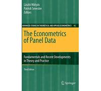 Mtys - Econometrics of Panel Data Fundamentals and Recent Developm - N555z