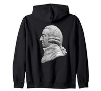 the economist Adam Smith, Portrait Zip Hoodie