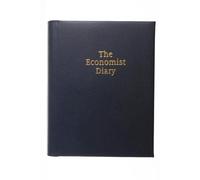 The Economist Diaries 2024 Diary and Business Planner - Week to View Desk Diary with Luxury Leather Cover - Blue